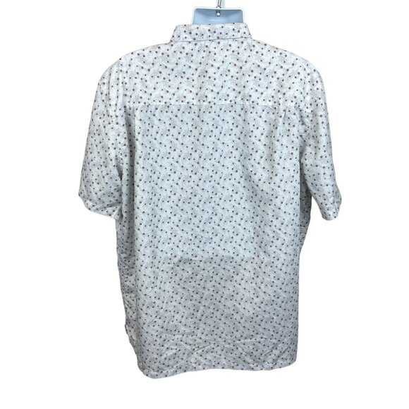 George floral print dress shirt, size 3X, lightweight, pocket, summer, office - Picture 3 of 6